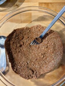 Bowl of pork rib rub
