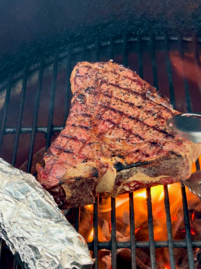 T-bone Steak on the Grill